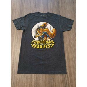 Marvel Power Man and Iron Fist Graphic T-Shirt Men's Unisex Size S